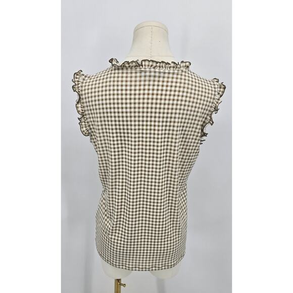 Tommy Hilfiger
Khaki Gingham Tie Neck Blouse - Picture 3 of 5